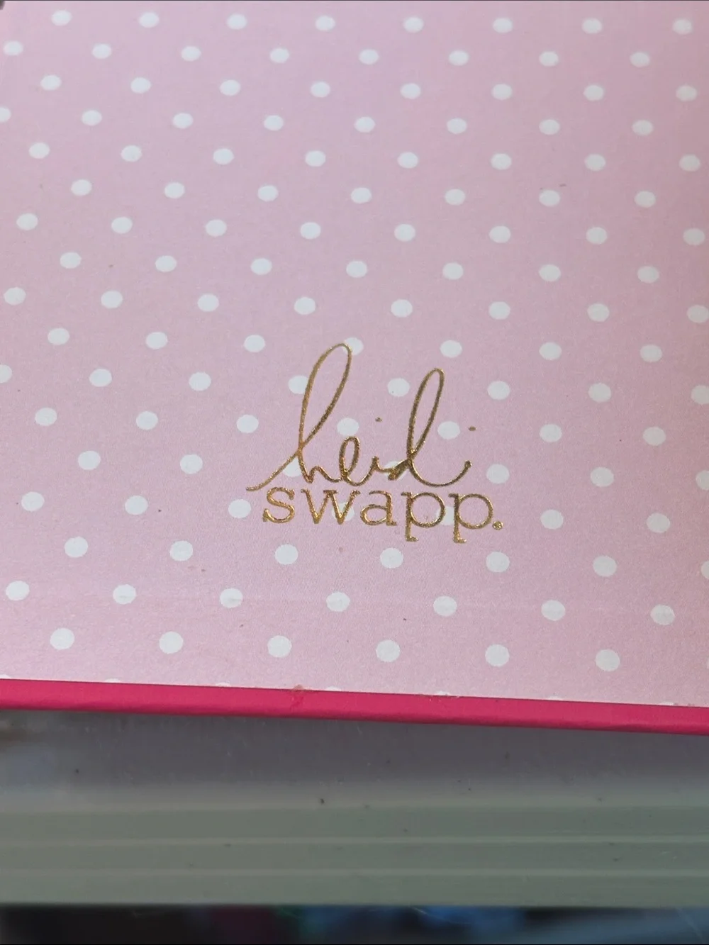 NWOT-Heidi Swapp “One Day at a Time” 12 Month Memory Planner-Fuchsia Pink/Gold